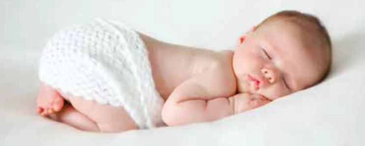 Fotografia de bebé a dormir