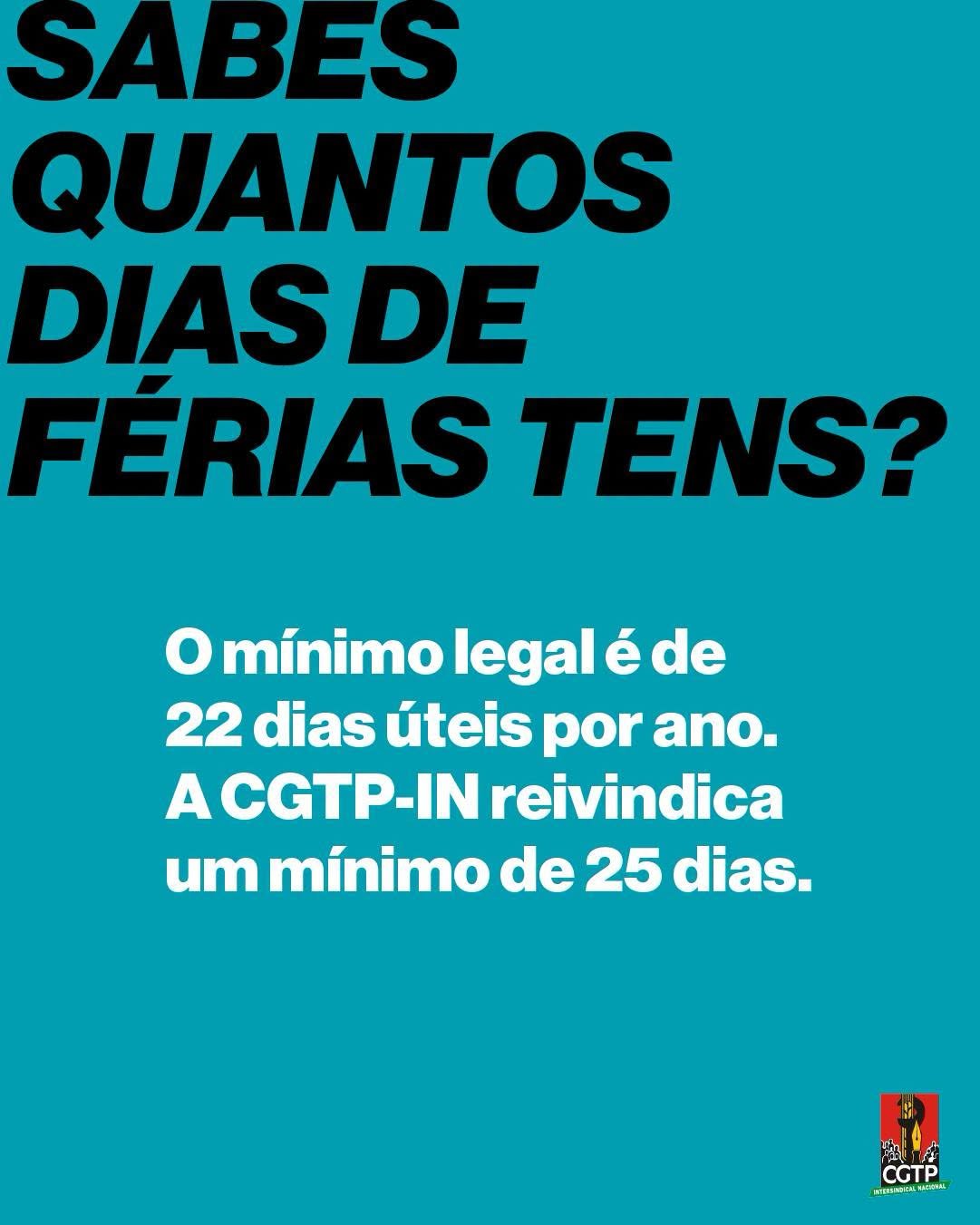 Sabes quantos dias de férias tens?