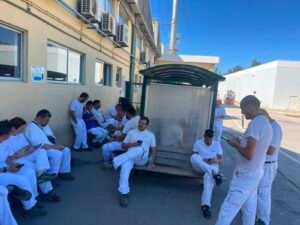 Protesto sindical na EXIDE