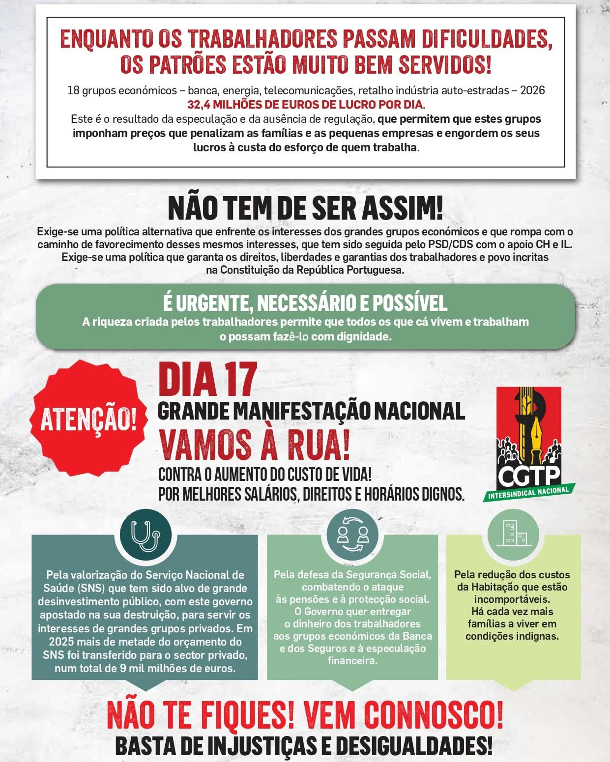 Manifestação Nacional do dia 17 de Outubro