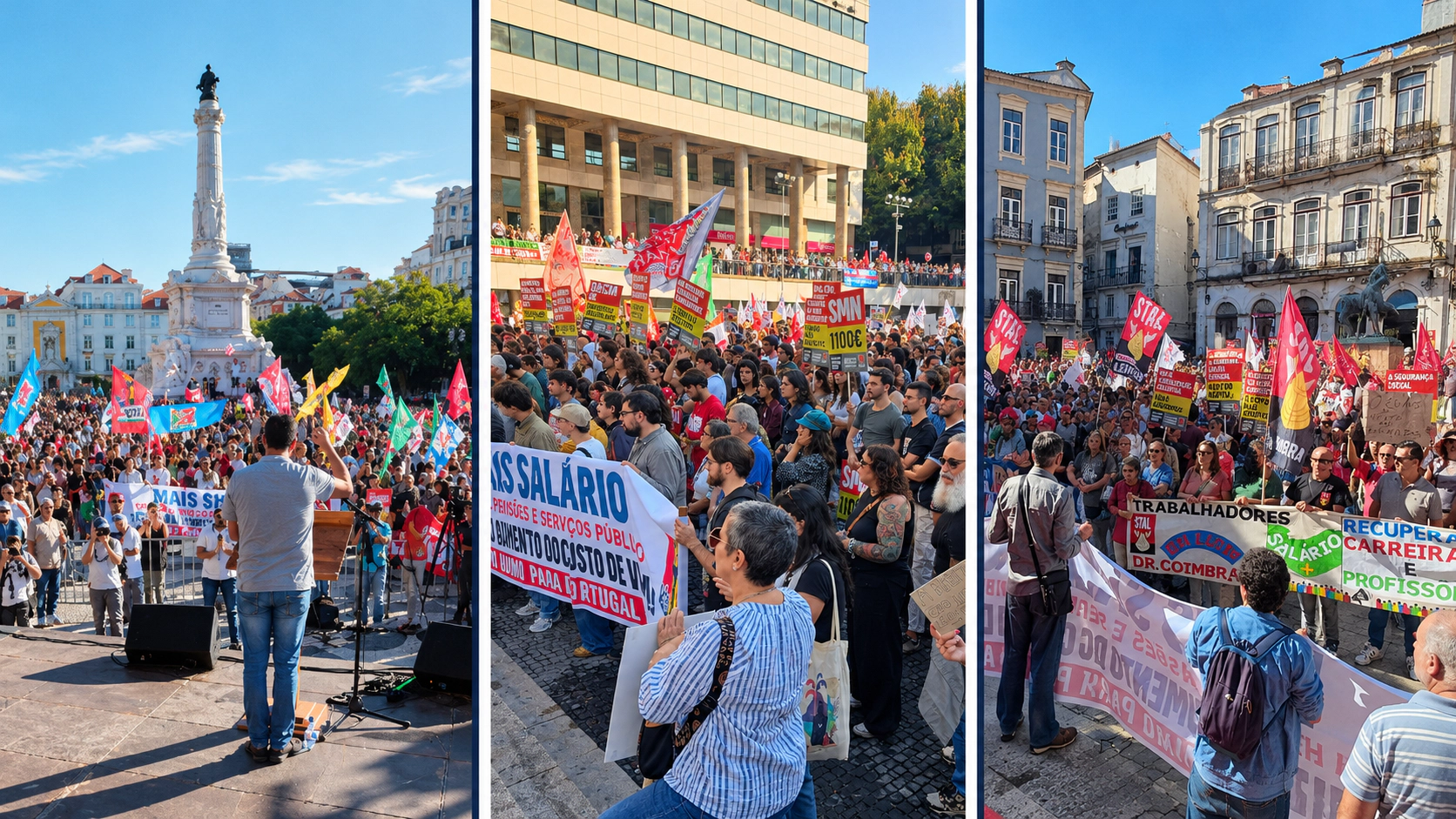Manifestação Nacional – Milhares saíram à rua em Lisboa, Porto e Coimbra